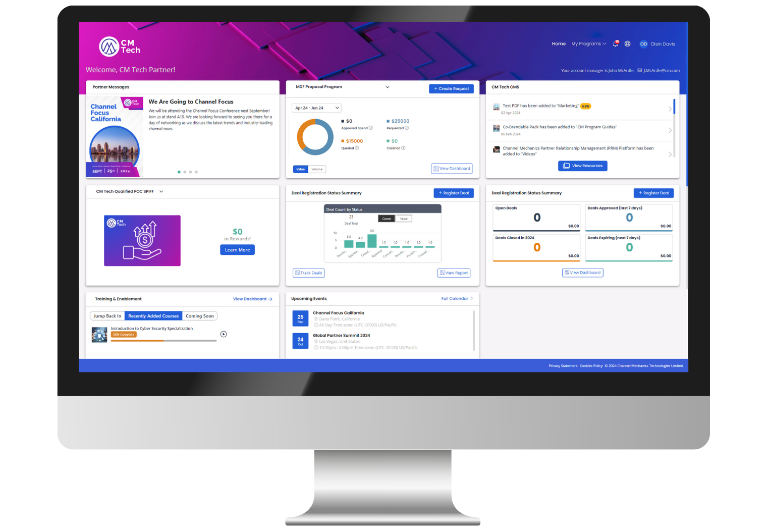 Channel Mechanics - Partner Portal Dashboard Channel Mechanics - Partner Portal Dashboard