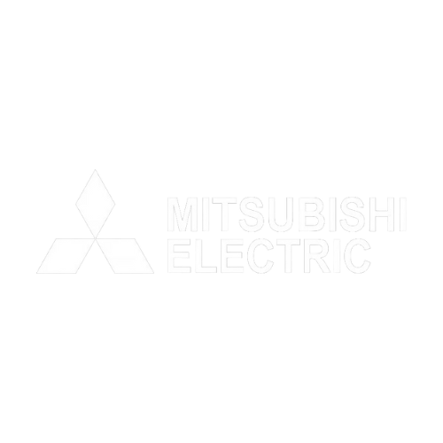 Mitsubishi Electric Logo White Mitsubishi Electric Logo White